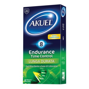 Profilattico akuel endurance time control 8 pezzi