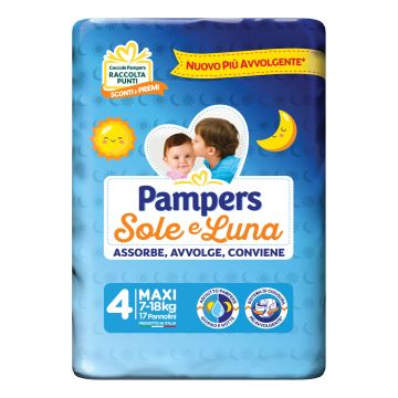 Pampers sole&luna maxi 17 pezzi