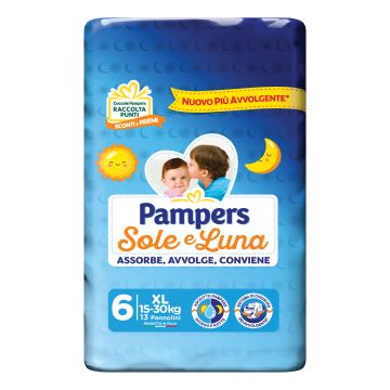 Pampers sole luna xl 13 pezzi