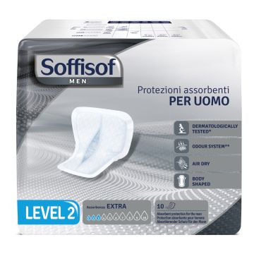 Pannolone per incontinenza sagomato soffisof men level 2 10 pezzi