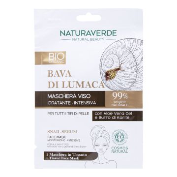 Natura verde bio bava di lumaca maschera in tessuto