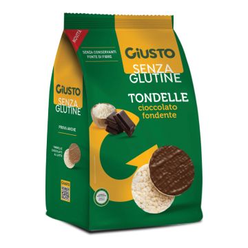 Giusto senza glutine tondelle al cioccolato fondente 60 g