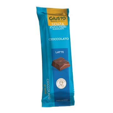 Giusto senza zucchero barretta cioccolato latte 42 g