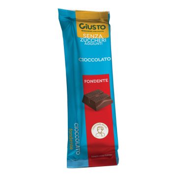 Giusto senza zucchero barretta cioccolato fondente 42 g