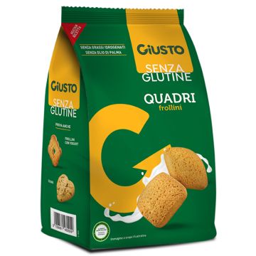 Giusto senza glutine quadri frollini 200 g
