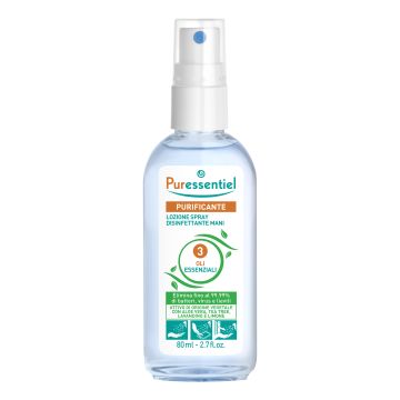 Puressentiel lozione spray disinfettante mani 80 ml