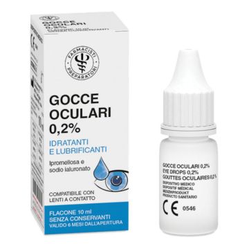 Lfp gocce oculari sterili a base di ipromellosa e sodio ialuronato polidose senza conservanti da 10 ml