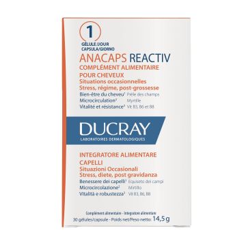Ducray Anacaps Reactiv Integratore Per Capelli 30 Compresse