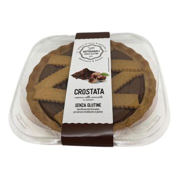 Gli artigianali crostata farcitura crema nocciola e cacao 450 g