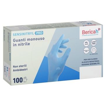 Guanto monouso sensinitryl pro in nitrile extra large 100 pezzi