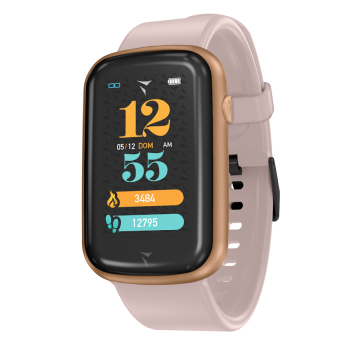 Techmade steps smartwatch total golden rose