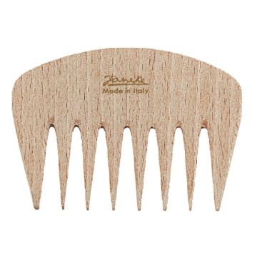 Pettine afro legno chiaro naturalia
