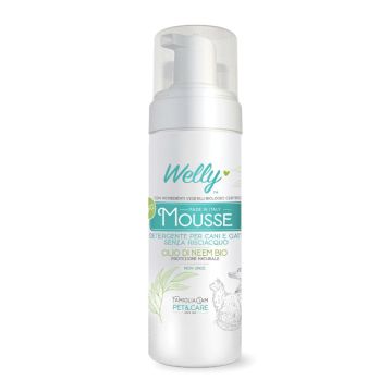 Welly mousse 150 ml olio di neem cane gatto