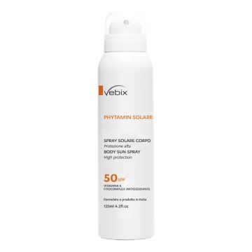 Vebix phytamin solare spray solare spf 50 125 ml