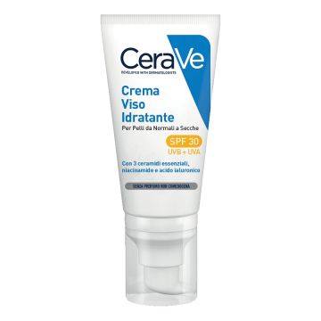 CeraVe Crema Viso Idratante SPF30 24 Ore Con Acido Ialuronico 52 ml