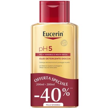 Eucerin bipacco ph5 olio detergente 200 ml + 200 ml