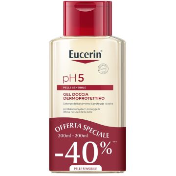 Eucerin bipacco ph5 gel doccia 200 ml + 200 ml