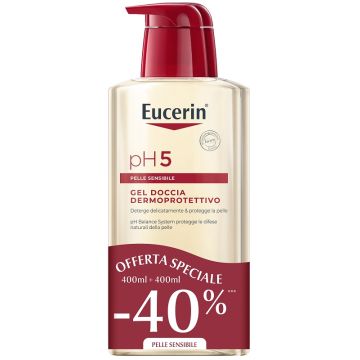 Eucerin bipacco ph5 gel doccia 400 ml + 400 ml