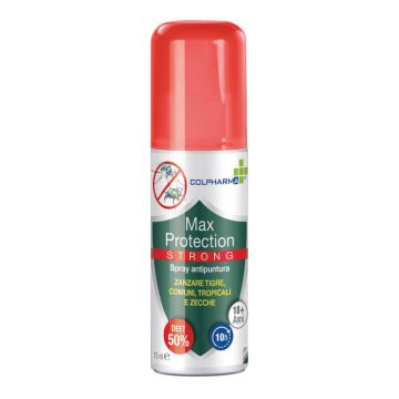 Colpharma spray repellente antizanzare max protection strong 75 ml