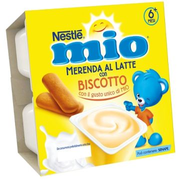 Mio merenda al latte biscotto 4 pezzi da 100 g