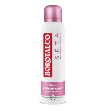BOROTALCO - Seta - Profumo di Talco e Fiori Rosa - Deodorante 150 ml Spray