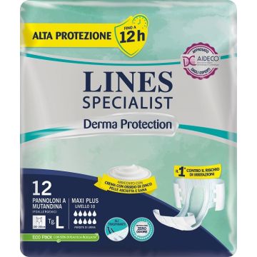 Lines Specialist Derma Protection 12 pannoloni a mutandina taglia L