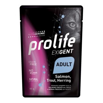 Prolife cat exigent adult salmon/trout & herring 85 g Prolife cat exigent adult salmon/trout & herring 85 g