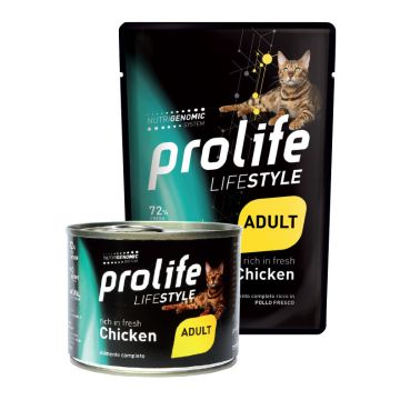 Prolife Gatto Lifestyle Adulto Pollo Busta 85 Gr