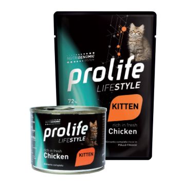 Prolife Gatto Lifestyle Kitten Pollo Busta 85 Gr