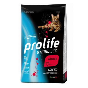 Prolife Gatto Sterilised Adulto Manzo & Riso 1,5 Kg