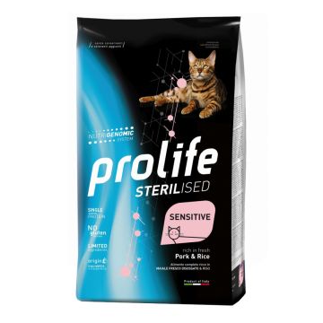 Prolife Gatto Sterilised Sensitive Adulto Maiale & Riso 1,5 Kg