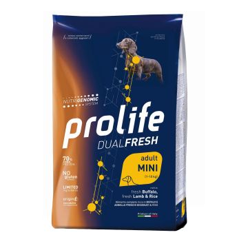 Prolife Cane Dual Fresh Adulto Mini Bufalo, Agnello & Riso 2 Kg