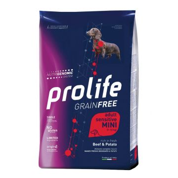 Prolife Cane Grain Free Sensitive Adulto Mini Manzo & Patate 2 Kg
