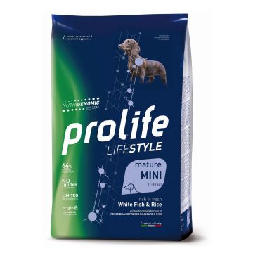 Prolife Cane Lifestyle Mature Mini Pesce Bianco & Riso 600 Gr