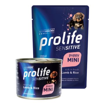 Prolife Cane Sensitive Puppy Mini Agnello & Riso Busta 100 Gr
