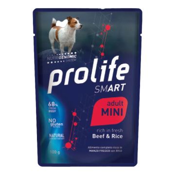 Prolife Cane Smart Adulto Mini Manzo & Riso Busta 100 Gr