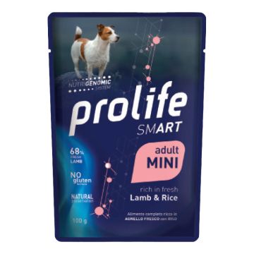 Prolife Cane Smart Adulto Mini Agnello & Riso Busta 100 Gr