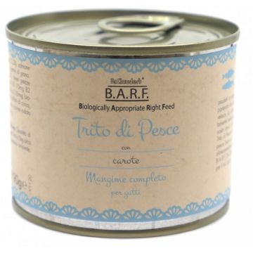 Barf mangime completo per gatto trito di pesce 190 g