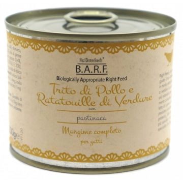 Barf mangime completo per gatto trito di pollo 200 g