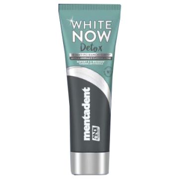 Mentadent dentifricio white now detox carbone 75 ml