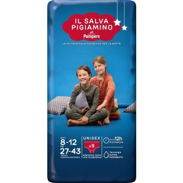 Mutandina pampers baby care salvapigiamino l/xl 9 pezzi