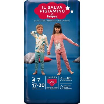 Mutandina pampers baby care salvapigiamino s/m 10 pezzi