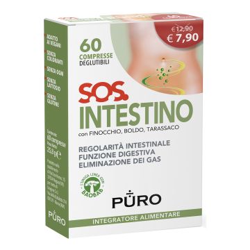 Puro sos intestino 60 compresse deglutibili