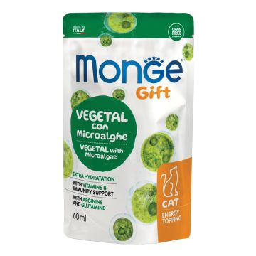 Monge cat energy topping gift all life stage vegetal con microalghe 60 ml Monge cat energy topping gift all life stage vegetal con microalghe 60 ml