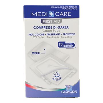 Garza cotone 18x40 cm 12 pezzi