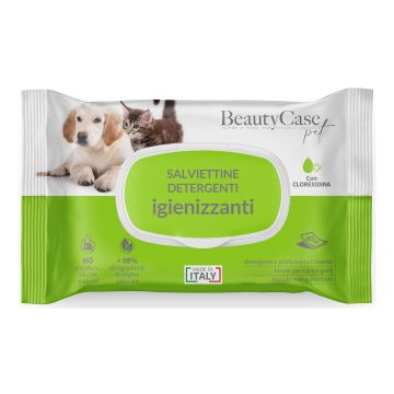 Beautycase pet salviettine detergenti igienizzanti con clorexidina flow pack 40 pezzi