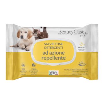 Beautycase pet salviettine detergenti ad azione repellente flow pack 40 pezzi