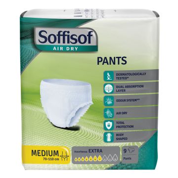 Soffisof Air Dry Pants Extra Pannoloni per Incontinenza Taglia M 9 pants