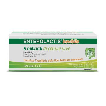 Enterolactis Bevibile Integratore di Fermenti Lattici 6 Flaconcini 10 ml
