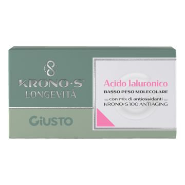 Giusto acido ialuronico kronos basso peso molecolare 10 bustine